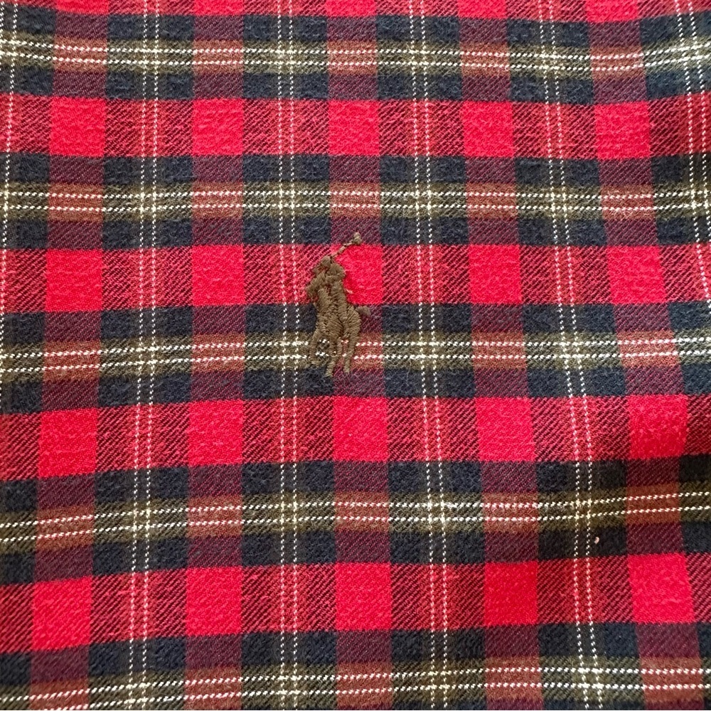 Ralph Lauren CLASSIC FIT Plaid Button Down long Sleeve Shirt Plaid XL - Picture 2 of 10